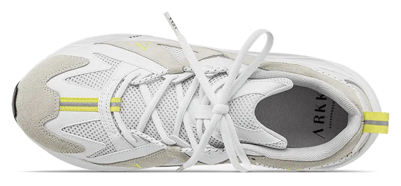 Arkk Tuzon Suede W13 White Neon Yellow (CR6500-0010-W)