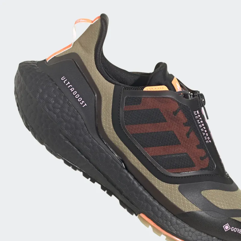 adidas Ultraboost 22 GORE-TEX Orbit Green / Night Metallic / Beam Orange (GZ6876)