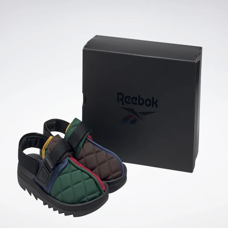 Reebok Beatnik Slippers Batik Blue / Dark Brown / Flash Red (HQ6251)