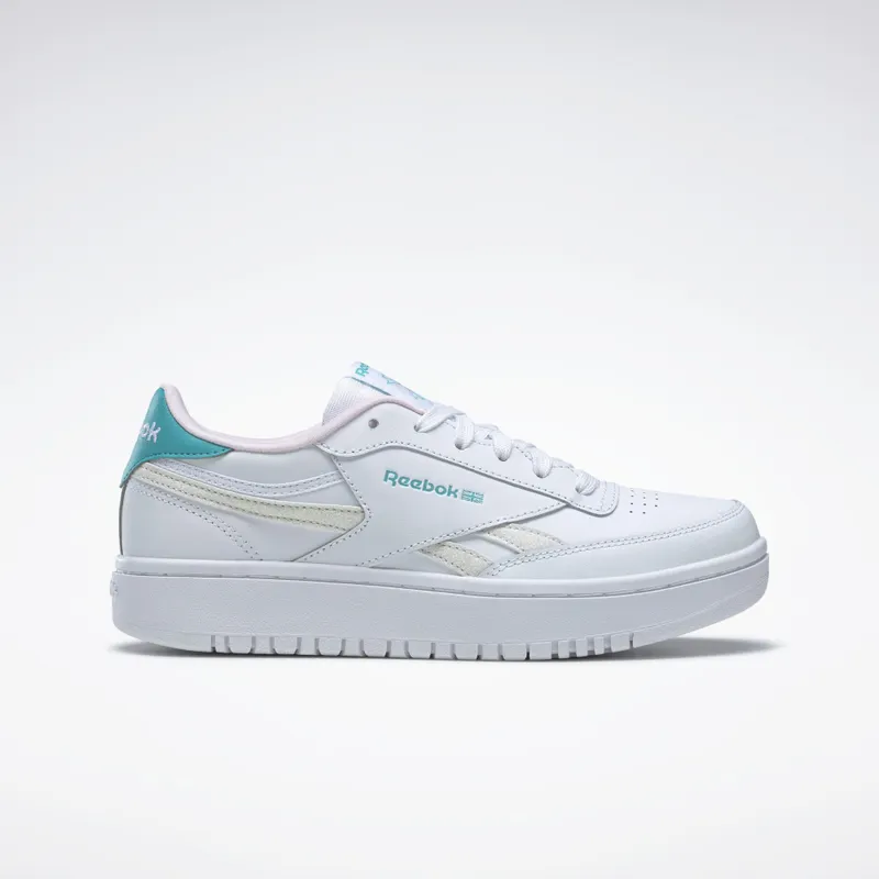 Reebok Club C Double Cloud White / Classic Teal / Porcelain Pink (GW9188)