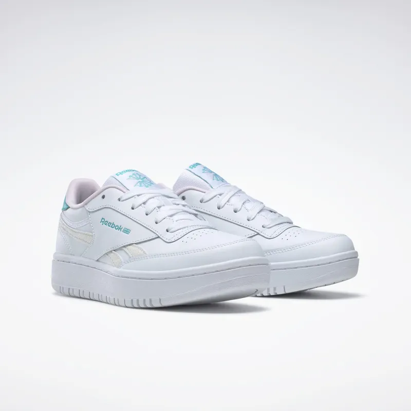 Reebok Club C Double Cloud White / Classic Teal / Porcelain Pink (GW9188)