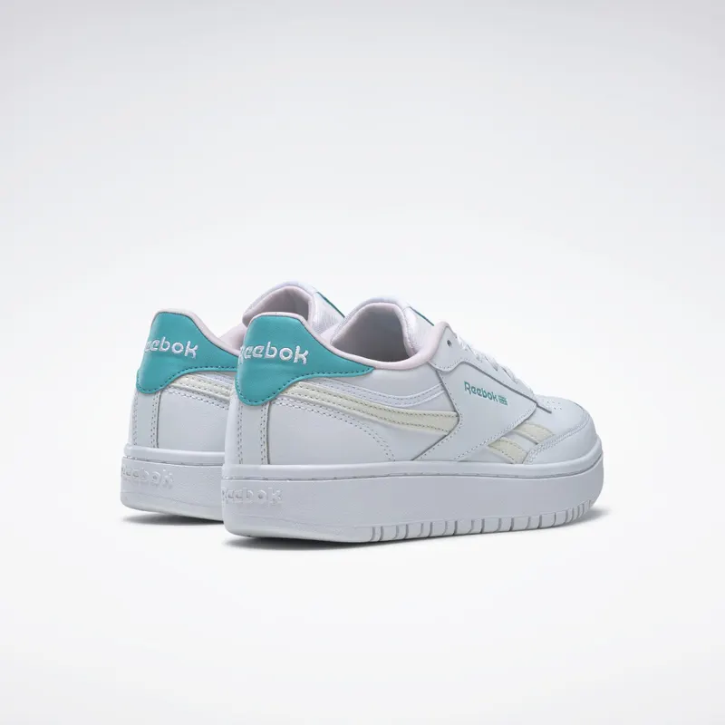 Reebok Club C Double Cloud White / Classic Teal / Porcelain Pink (GW9188)