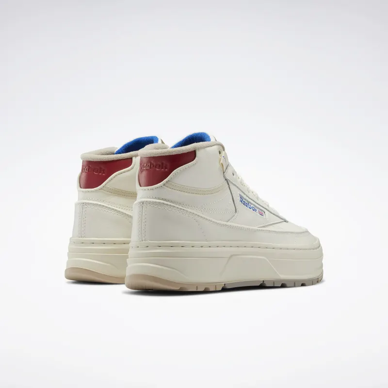 Reebok Club C Geo Mid Chalk / Flash Red / Vector Blue (GZ4935)