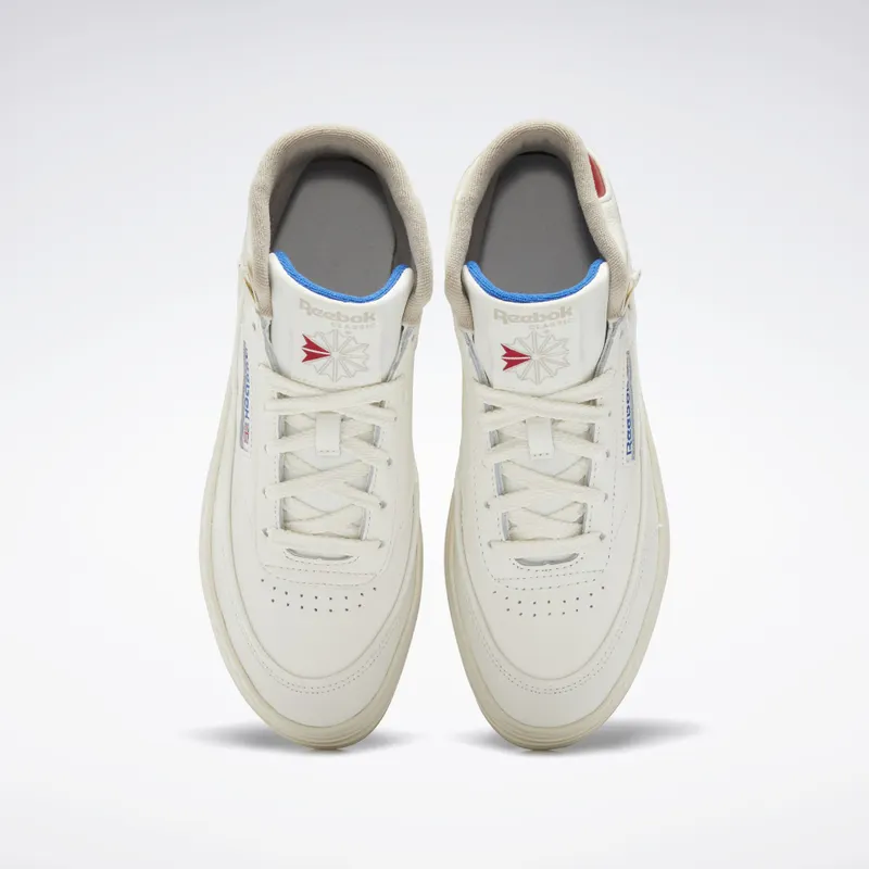 Reebok Club C Geo Mid Chalk / Flash Red / Vector Blue (GZ4935)