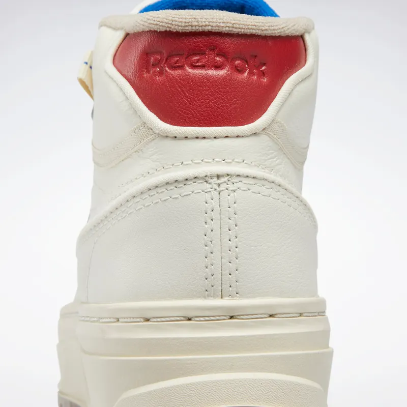 Reebok Club C Geo Mid Chalk / Flash Red / Vector Blue (GZ4935)