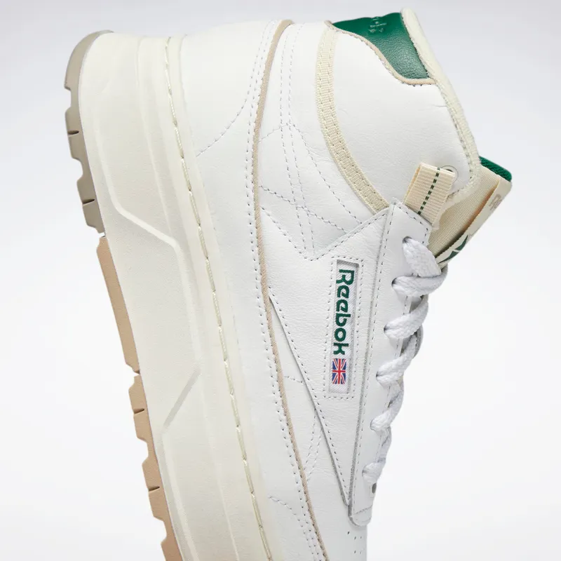 Reebok Club C Geo Mid Cloud White / Chalk / Dark Green (GZ4936)