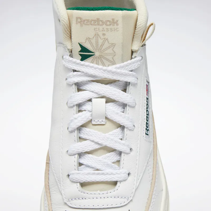 Reebok Club C Geo Mid Cloud White / Chalk / Dark Green (GZ4936)
