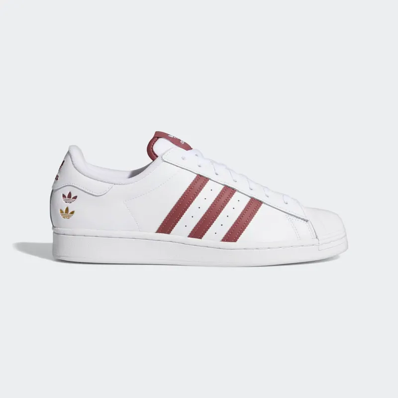 adidas Superstar Cloud White / Burgundy / Gold Foil (GY0976)
