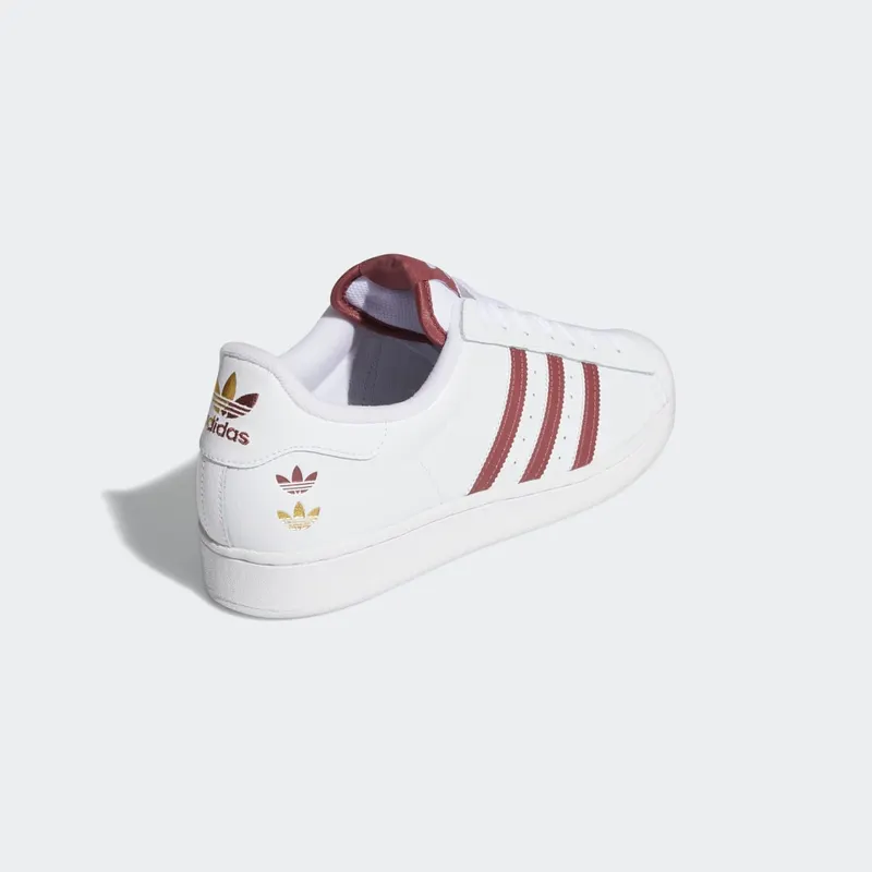 adidas Superstar Cloud White / Burgundy / Gold Foil (GY0976)