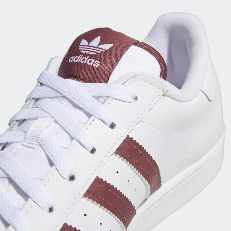 adidas Superstar Cloud White / Burgundy / Gold Foil (GY0976)