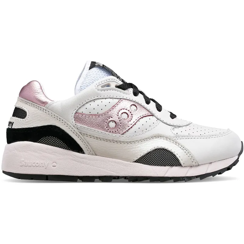 Saucony Shadow 6000 Leather White / Pink (S60692-1)