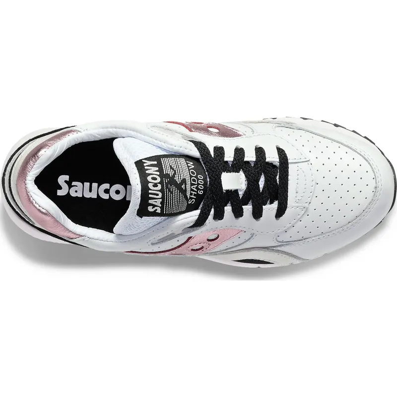 Saucony Shadow 6000 Leather White / Pink (S60692-1)
