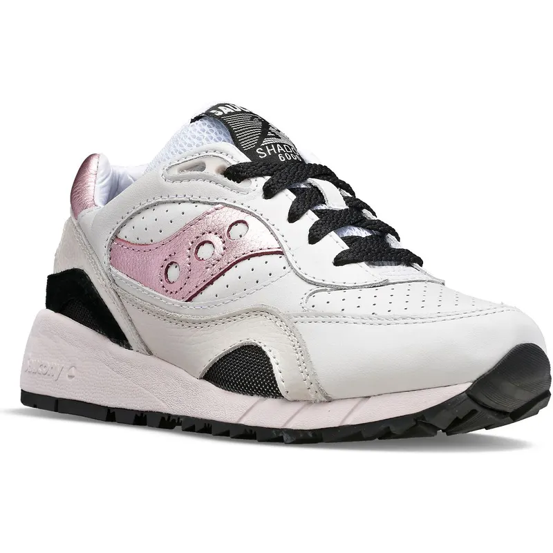Saucony Shadow 6000 Leather White / Pink (S60692-1)
