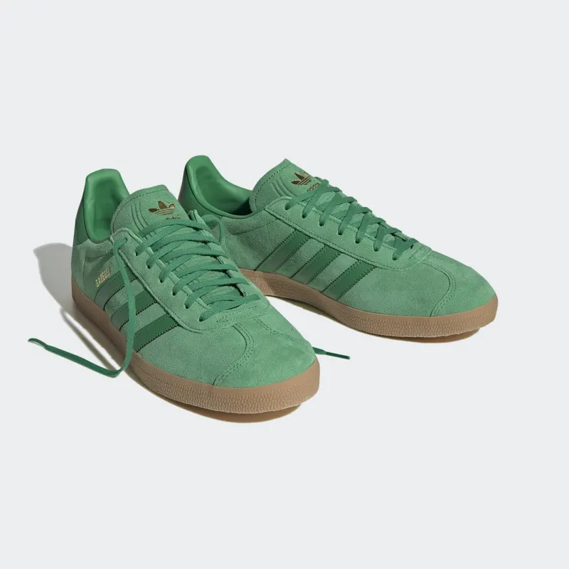 adidas Gazelle Green / Gold Metallic / Gum (GX7200)