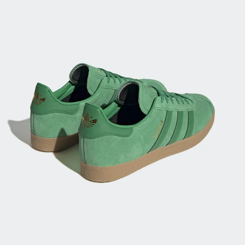 adidas Gazelle Green / Gold Metallic / Gum (GX7200)