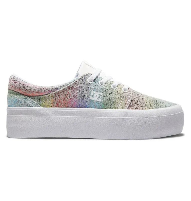 DC Shoes Trase Platform white/rainbow (ADJS300269-TRW)