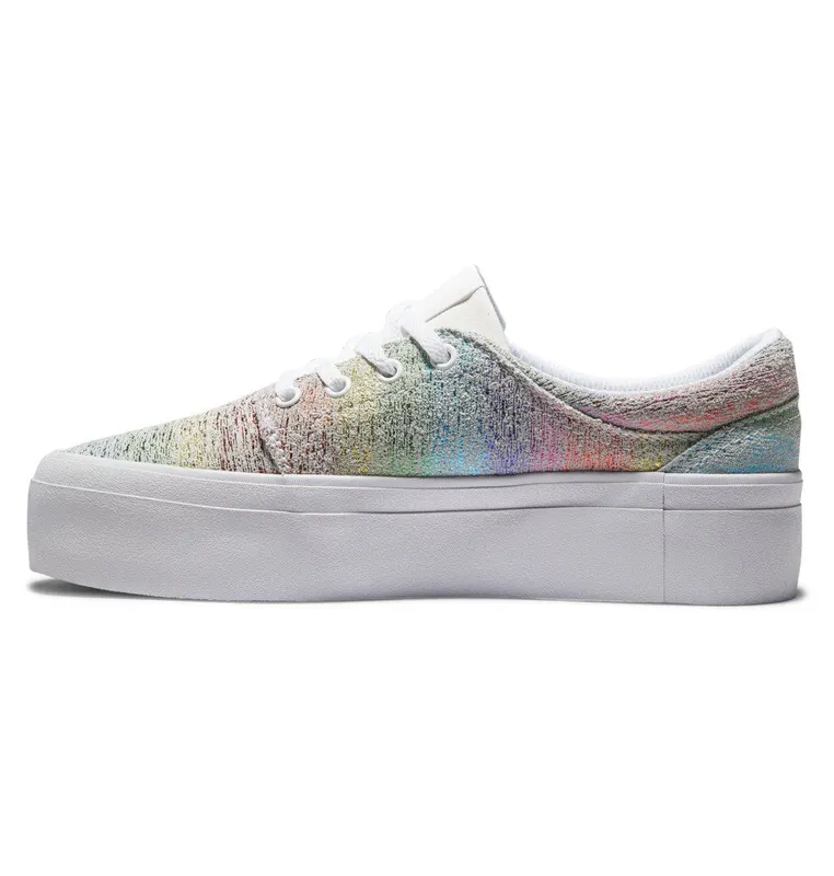 DC Shoes Trase Platform white/rainbow (ADJS300269-TRW)