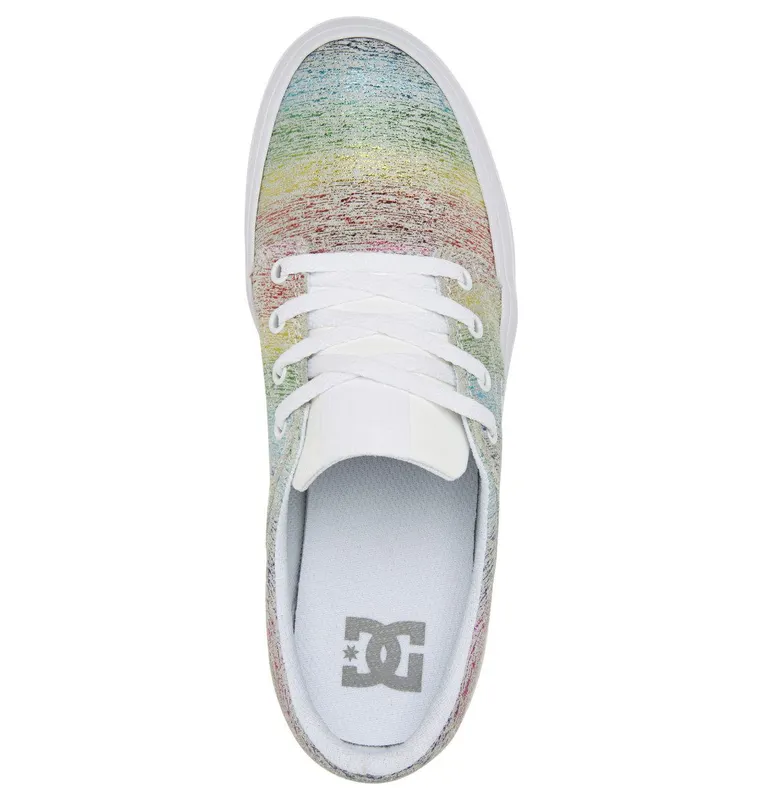 DC Shoes Trase Platform white/rainbow (ADJS300269-TRW)