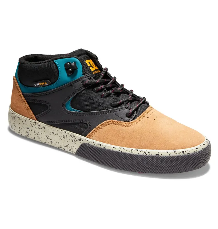 DC Shoes Kalis Vulc Mid Wnt black/brown/green (ADYS300744-XKCG)