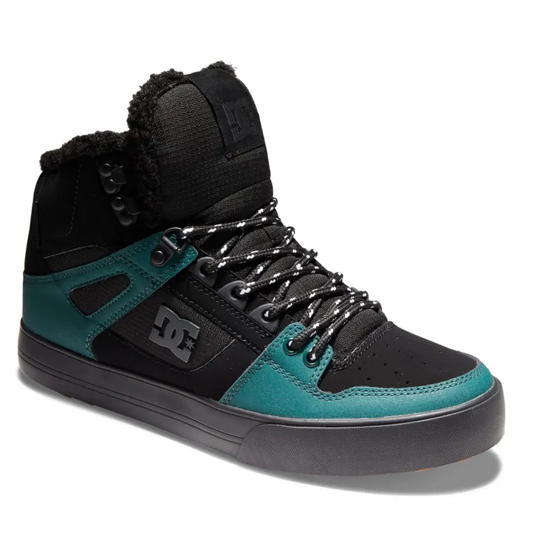 DC Shoes Pure High WNT black/black/green (ADYS400047-XKKG)
