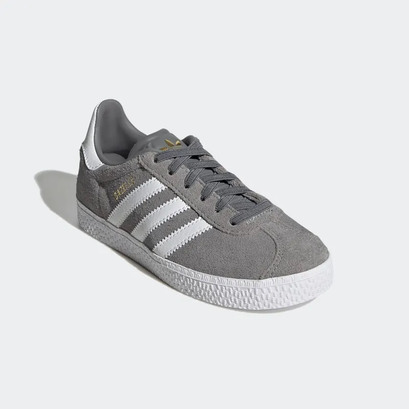 adidas Gazelle Grey Three / Cloud White / Gold Metallic (HP5377)