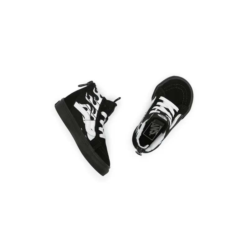 VANS Metallic Flame Sk8-hi Zip Zwart (VN000XG57US)