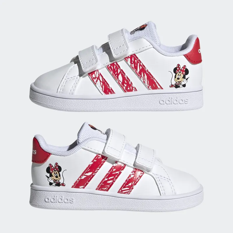 adidas adidas x Disney Minnie Mouse Grand Court Cloud White / Cloud White / Ray Red (GY8011)