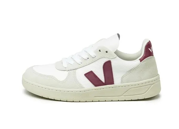 Veja V-10 B-Mesh W White / Natural / Marsala (VX0101314A)