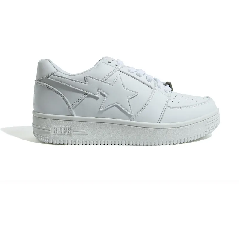 A Bathing Ape Bape Sta Low Triple White (1H30-191-010_WHT)