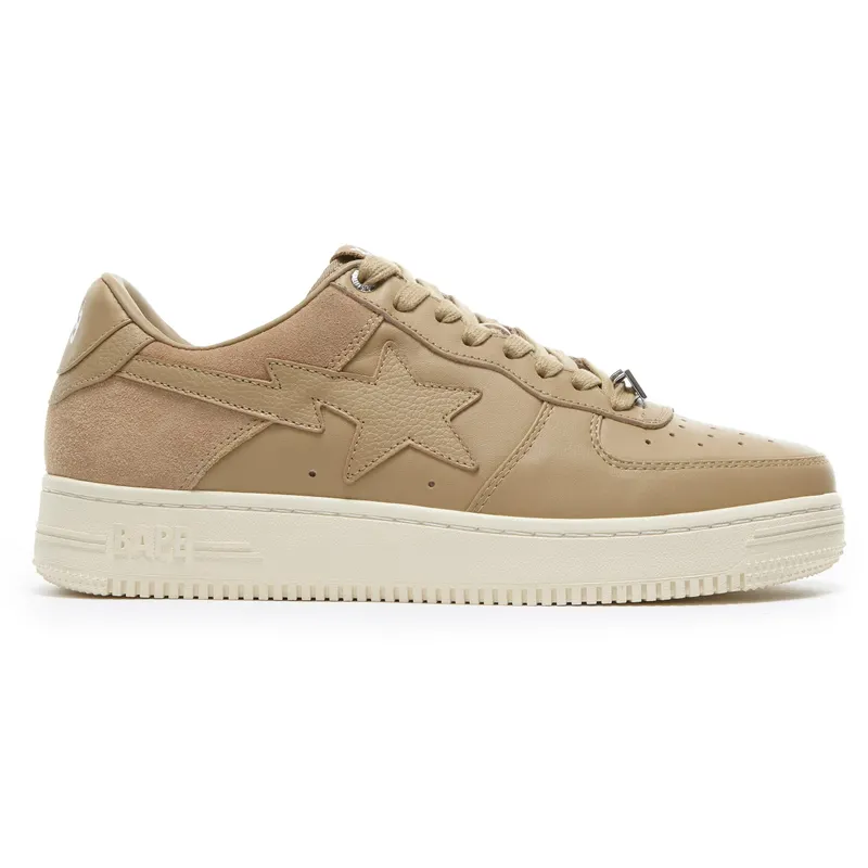 A Bathing Ape Bape Sta Low Suede Heel Beige (001FWG701042X)