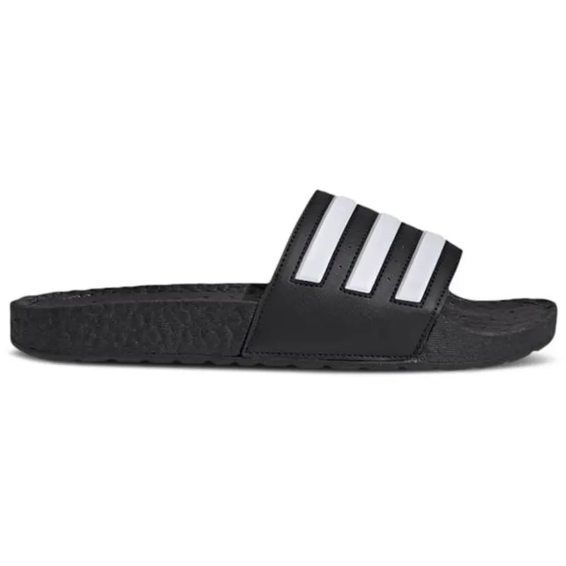 adidas Adilette Boost Slides Black White Stripes (FY8154)