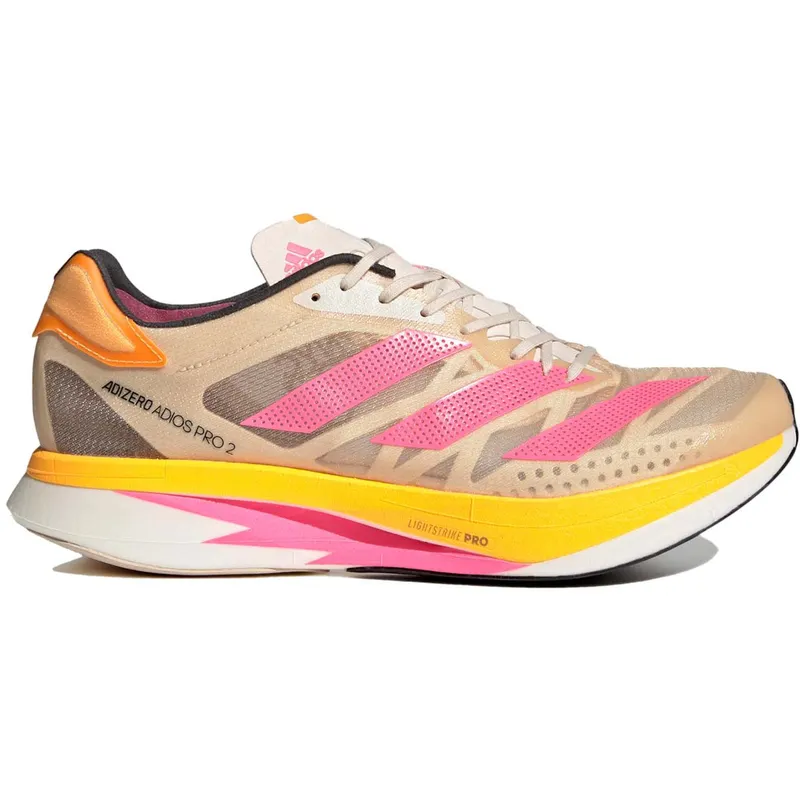 adidas Adizero Adios Pro 2 Halo Ivory Pink Solar Gold (H67508)