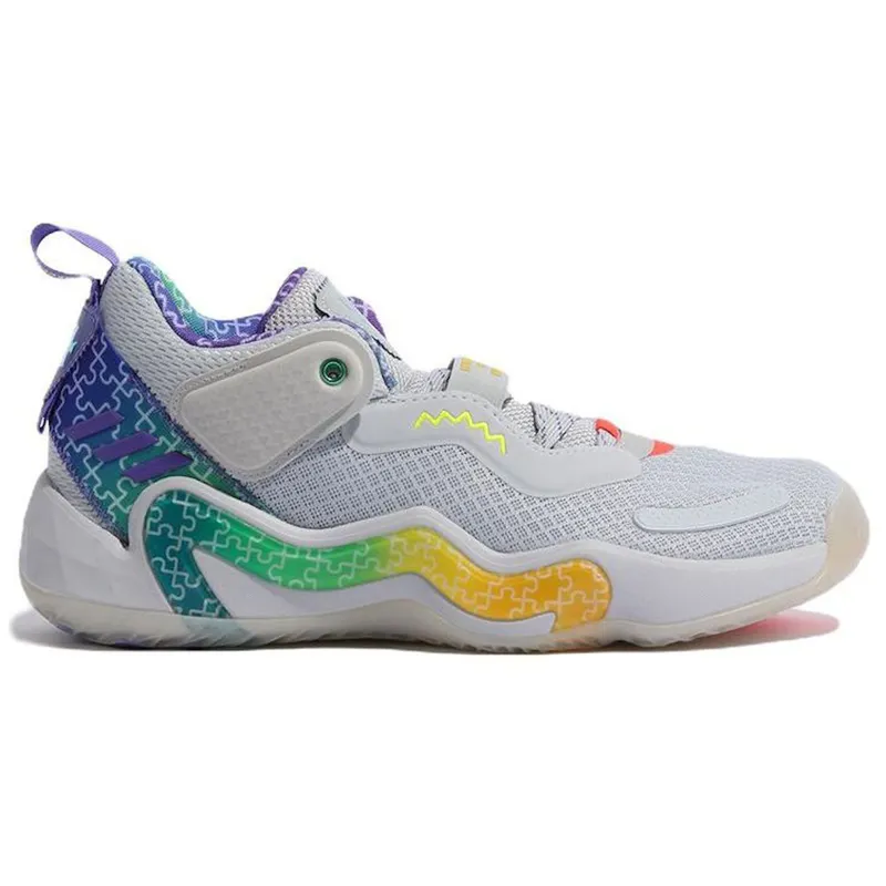 adidas D.O.N. Issue #3 Grey Rainbow (GW3645)