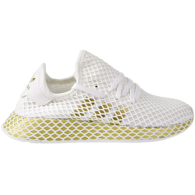 adidas Deerupt Runner White Gold Metallic (W) (CG6087)
