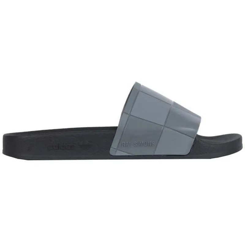 adidas Adilette Checkerboard Raf Simons Black Granite (B22525)