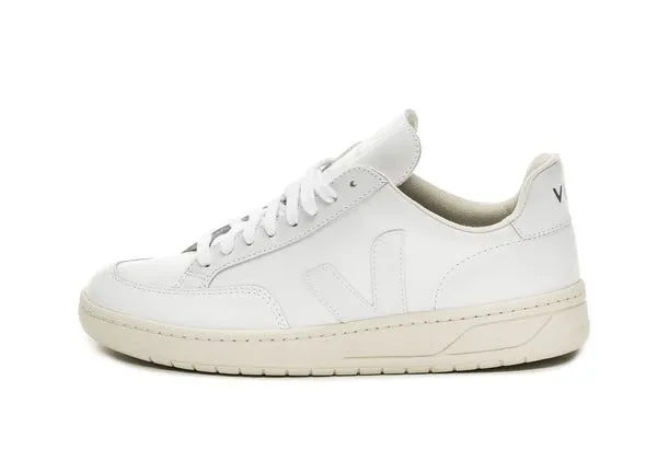 Veja V-12 Leather W Extra White / Extra White (XD022297A)