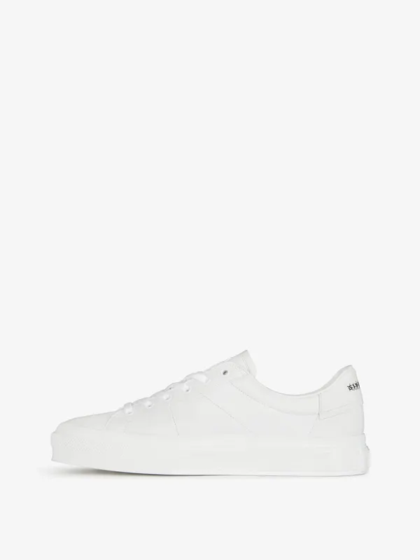 Givenchy Sneakers City sport in leather with tag effect 4G print (BH005VH13P-116)