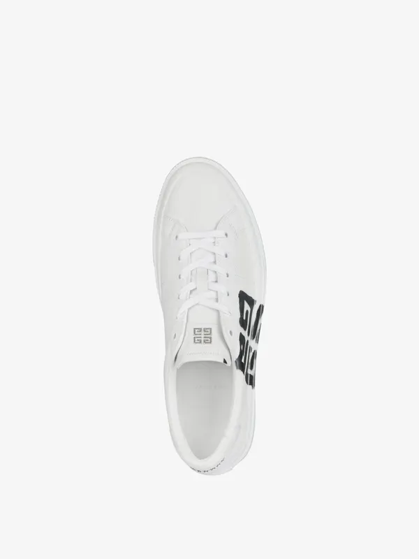 Givenchy Sneakers City sport in leather with tag effect 4G print (BH005VH13P-116)