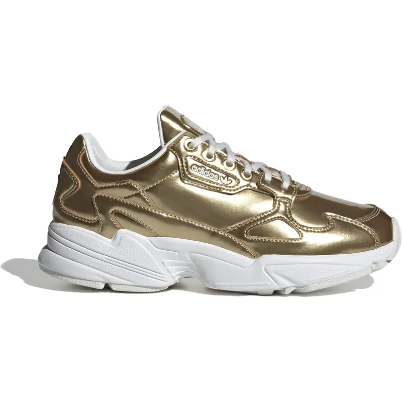 adidas Falcon Gold Metallic Crystal White (W) (FV4318)