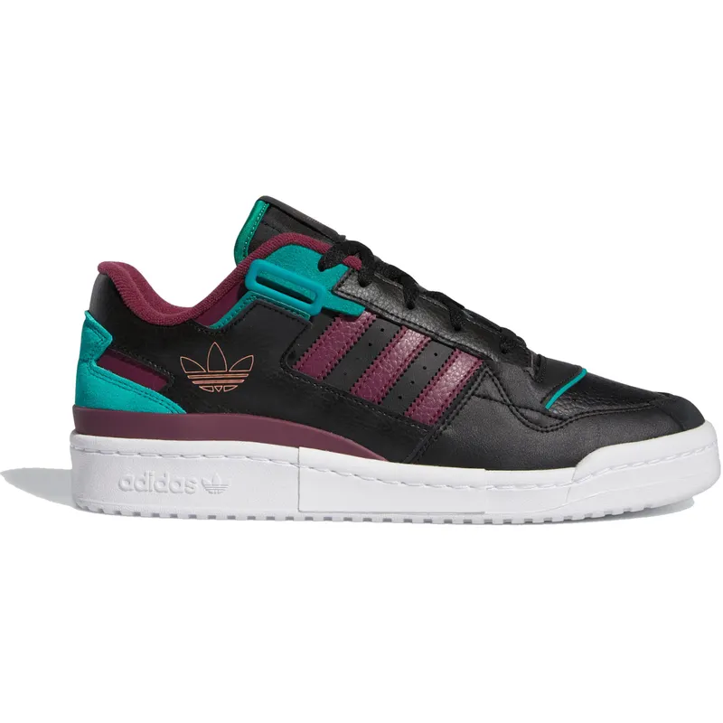 adidas Forum Exhibit Low Black Crimson Green (H01912)