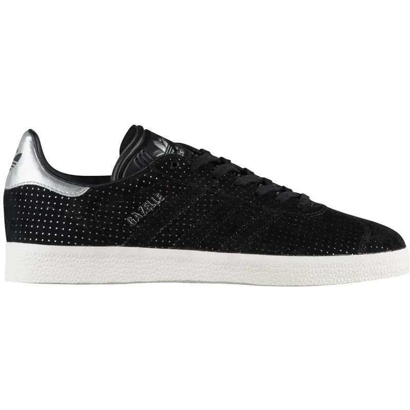 adidas Gazelle Core Black Silver Metallic (W) (BY9363)