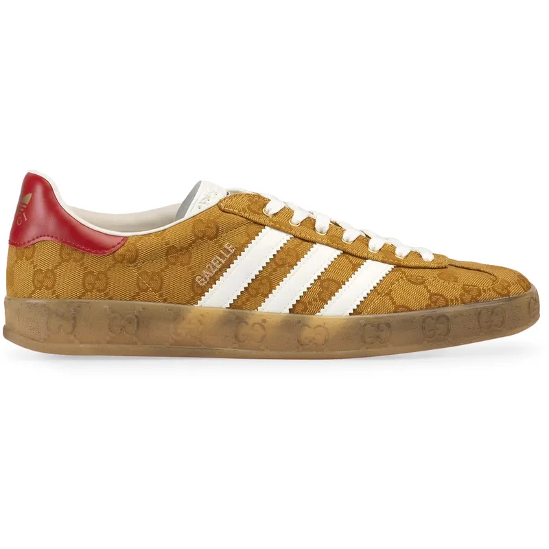 adidas Gazelle Gucci Original GG Beige Brown (W) (707868 UWV20 7162)