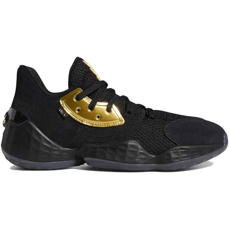 adidas Harden Vol. 4 Core Black Gold Metallic (EF8648/EF8652)