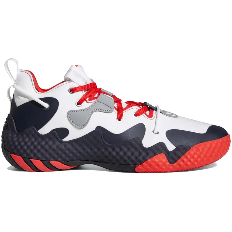 adidas Harden Vol. 6 White Vivid Red (GV9081)