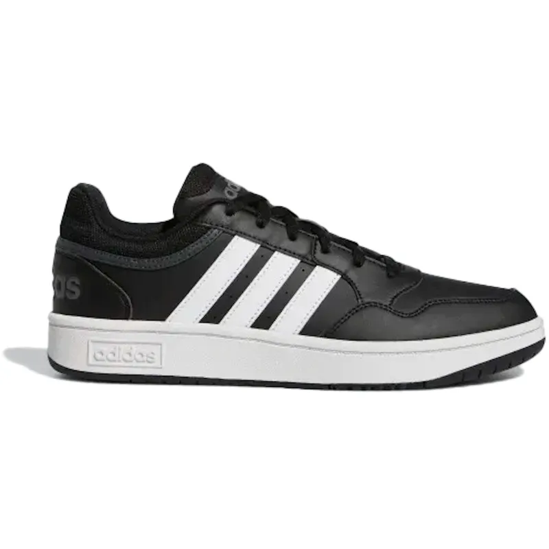 adidas Hoops 3.0 Low Black White Stripes (GY5432)