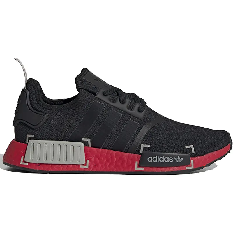 adidas NMD R1 Black Grey Scarlet (FV3907)