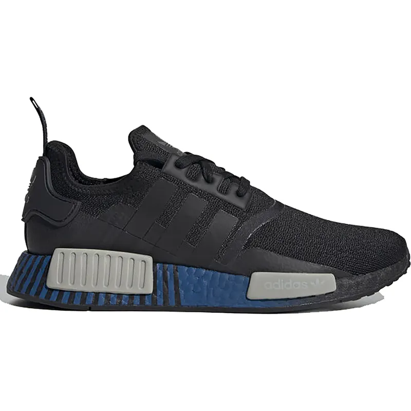 adidas NMD R1 Black Metal Grey Lush Blue (FV3652)