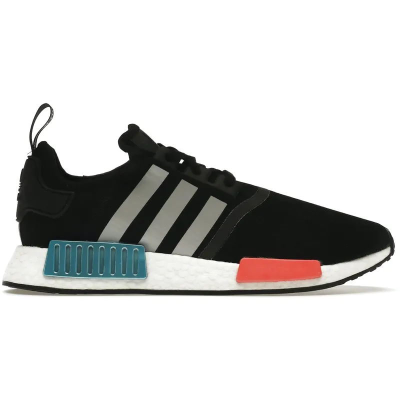 adidas NMD R1 Black Silver Solar Red (FY5727)