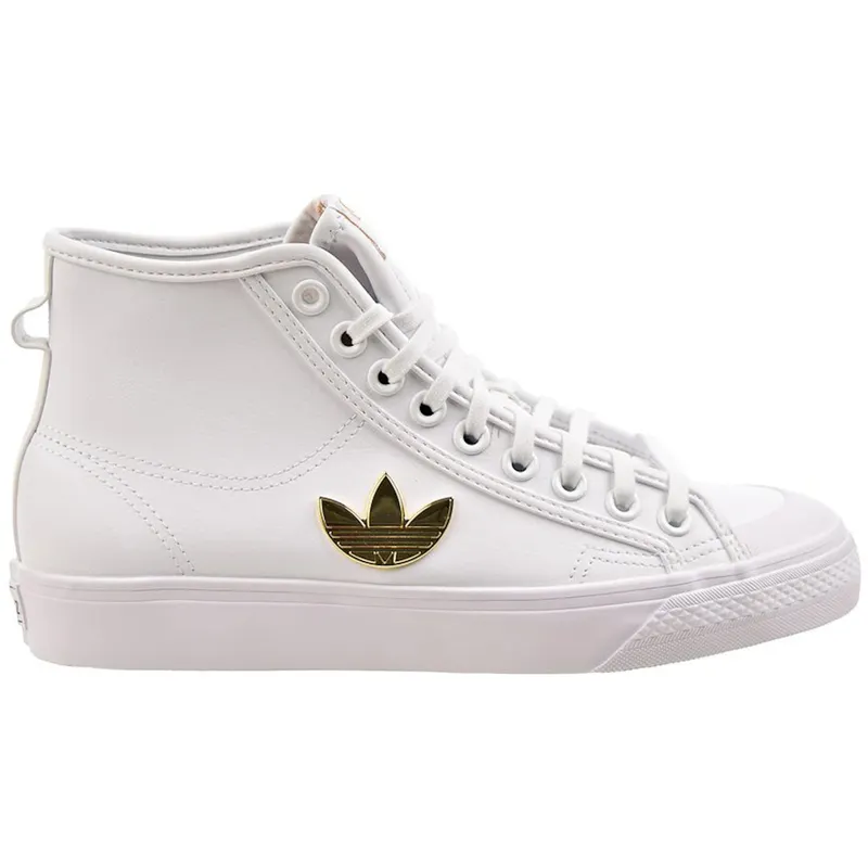 adidas Nizza Trefoil Hi Cloud White Gold Metallic (W) (H01134)