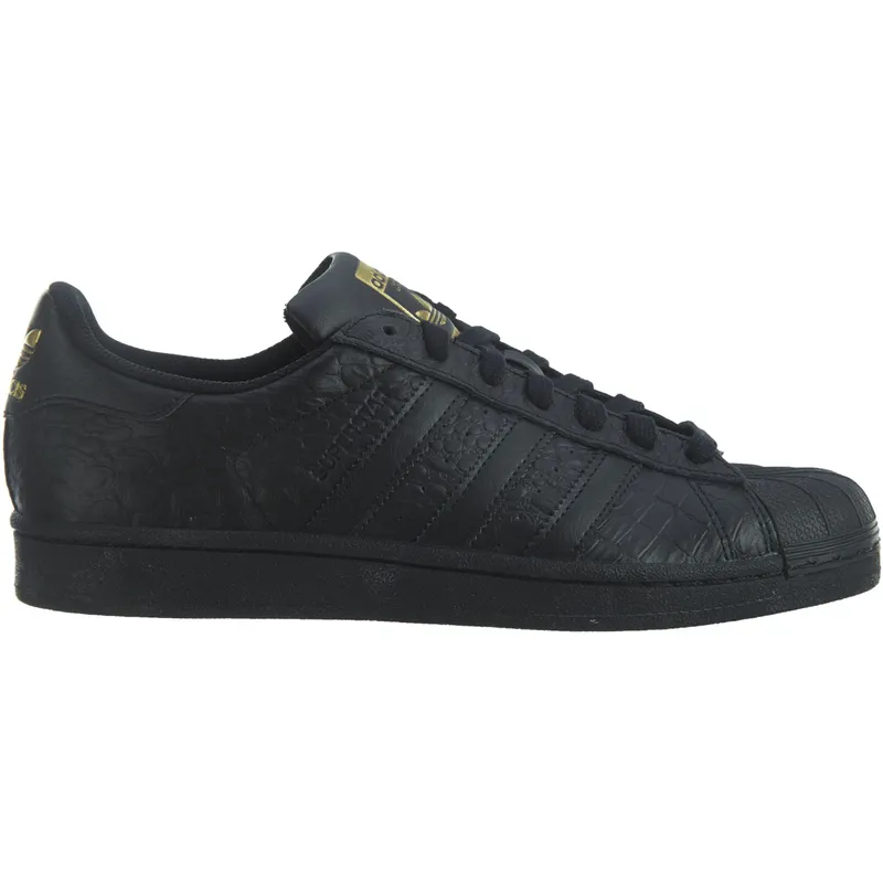 adidas Superstar Black/Black-Gold Metallic (AQ6685)